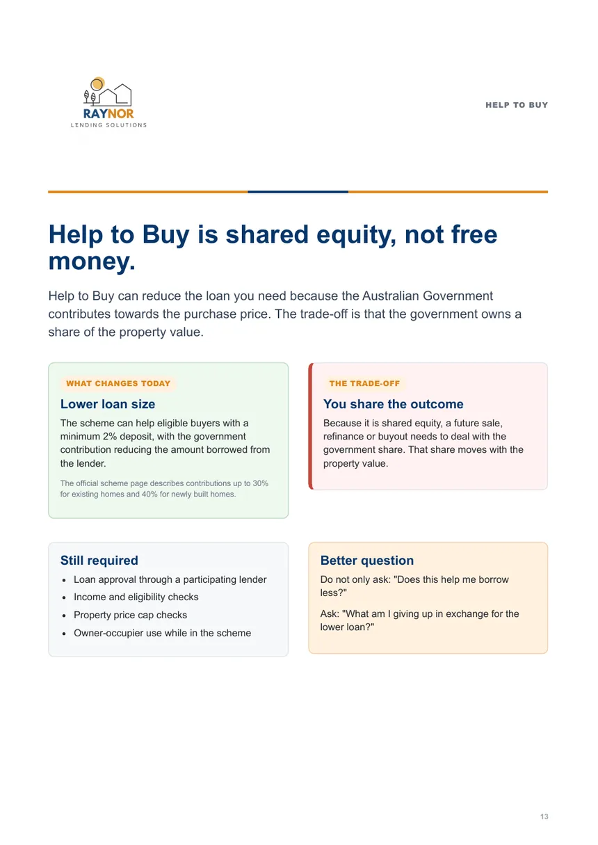 First Home Buyer Guide page 13 Help to Buy