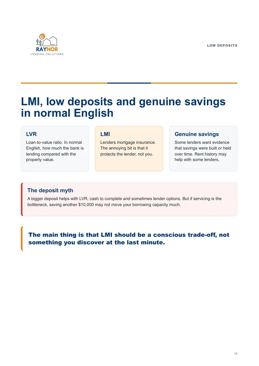 First Home Buyer Guide page 15 low deposits